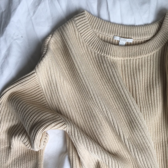 COS Ribbed Cream Sweater - Picture 3 of 11